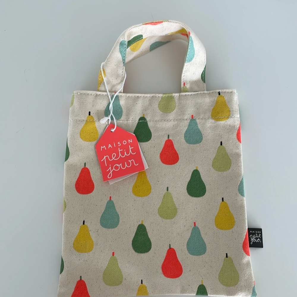 Petit jour mini tote bag “les poires”